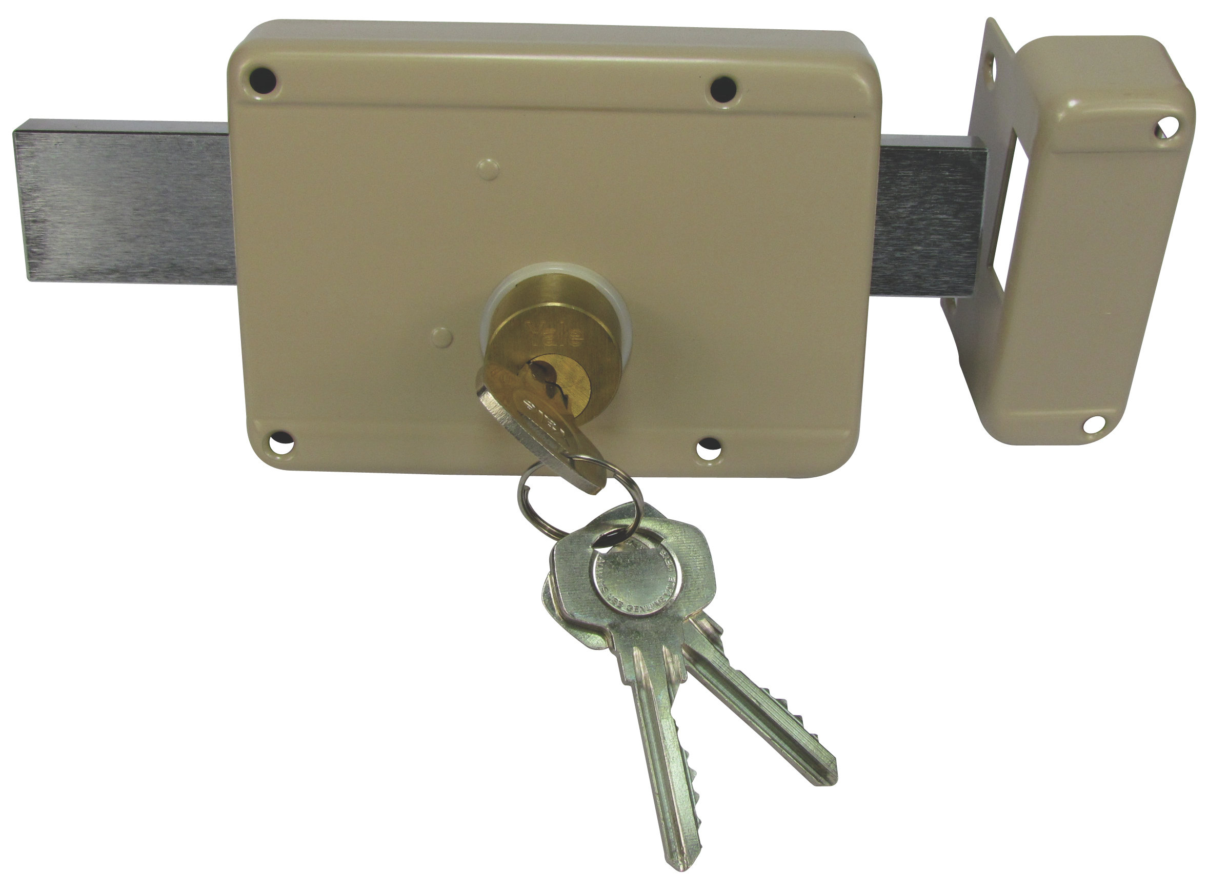 Yale Locks & Cylinders Yale Lock “yale” 6 Turn Rim Lock 2636-60 Security Lock Hardware Premium Hardware for Door Cabinet Window Furniture and Interior